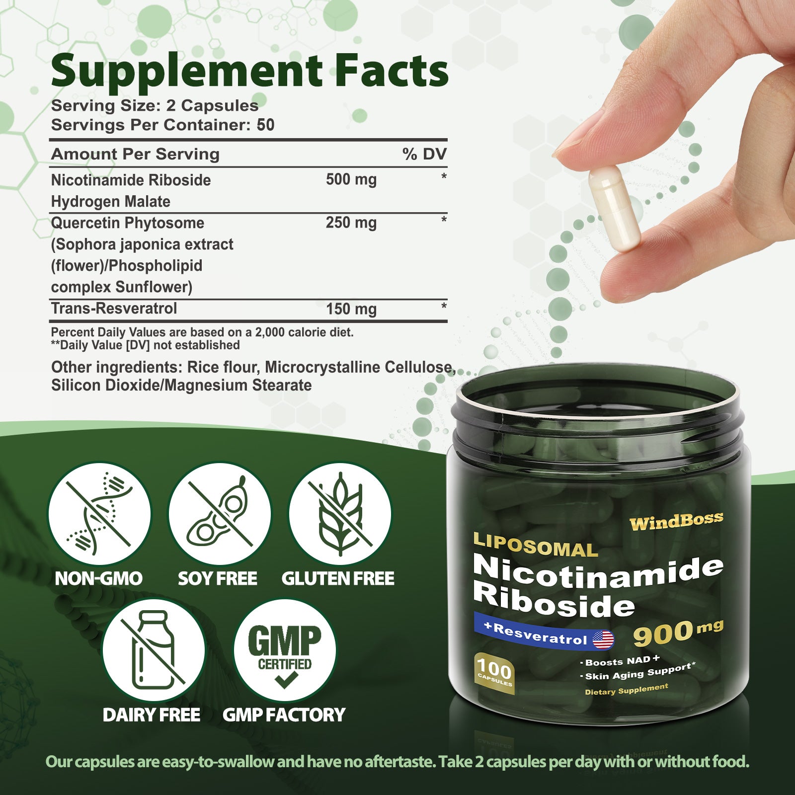 WINDBOSS®100 Capsules NAD+