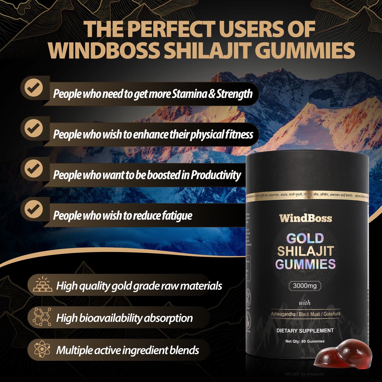 WINDBOSS® 3-in-1 Wellness Gummies