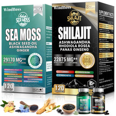 WINDBOSS® Sea Moss and Shilajit Bundle
